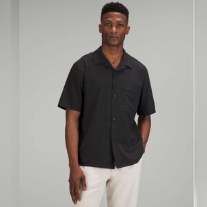 Lululemon Airing Easy Short Sleeve Camp Shirt - Black